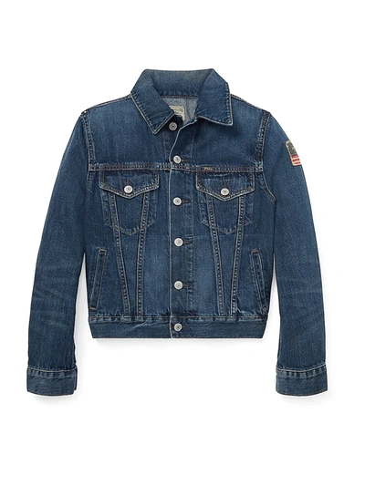 Shop Ralph Lauren Little Boy's & Boy's Trucker Denim Jacket In Blue