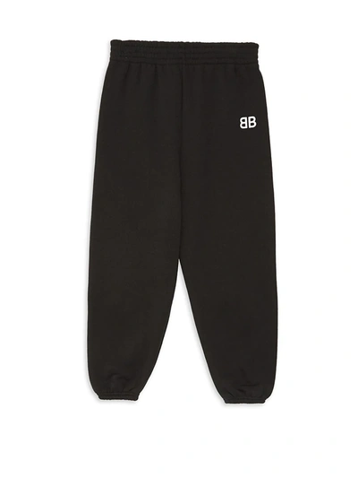 Shop Balenciaga Little Kid's & Kid's Jogging Pants In Washed Black