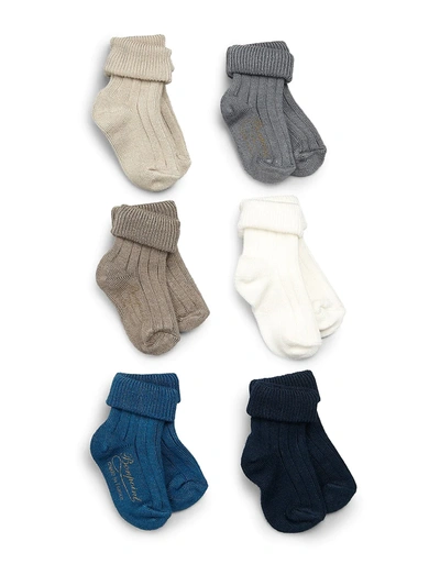 Shop Bonpoint Baby's Seven-pair Cotton Socks In Neutral