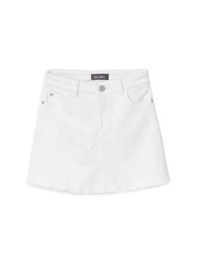 Shop Dl Premium Denim Little Girl's & Girl's Denim Mini Skirt In Palmetto