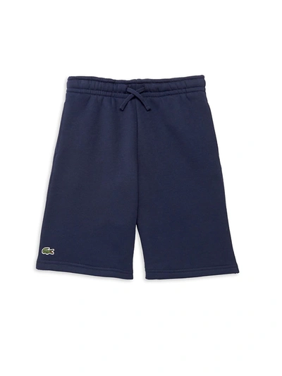 Shop Lacoste Little Boy's & Boy's Fleece Shorts In Navy