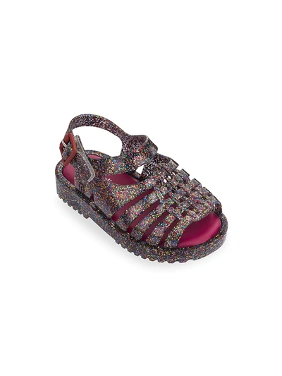 Shop Mini Melissa Baby's & Little Girl's Francxs Glittered Sandals In Neutral