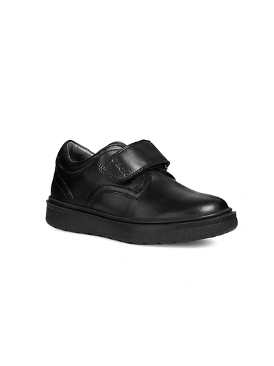Shop Geox Little Boy's & Boy's Riddock Dress Shoes In Black