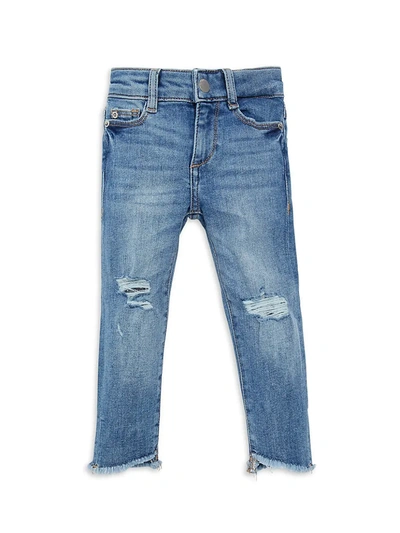 Shop Dl Premium Denim Little Girl's Chloe Skinny Jeans In Gulfstream