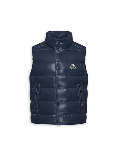 Shop Moncler Little Boy's & Boy's Tib Quilted Vest In Navy