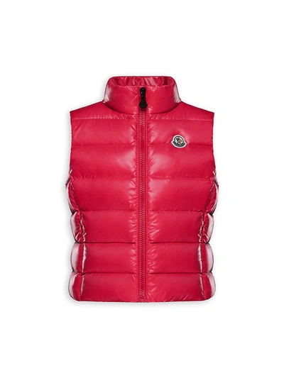 Shop Moncler Little Girl's & Girl's Ghany Nylon Puffer Vest In Fuchsia