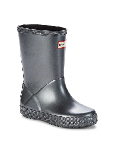 Shop Hunter Baby's, Little Girl's & Girl's First Classic Rain Boots In Charcoal Grey