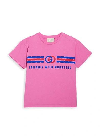Shop Gucci Baby's & Little Kid's Bb T-shirt In Ortensia Bloom