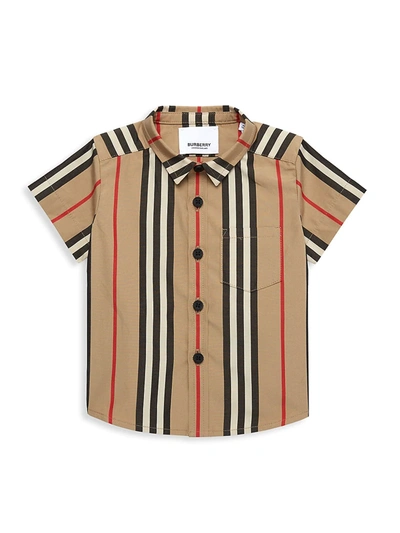 Shop Burberry Baby's & Little Boy's Fredrick Iconic Shirt In Archive Beige