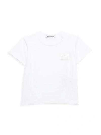 Shop Dolce & Gabbana Baby's Logo T-shirt In White