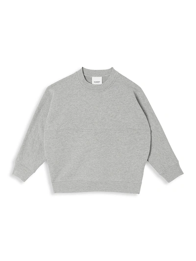Shop Burberry Little Boy's & Boy's Linus Sweatshirt In Grey