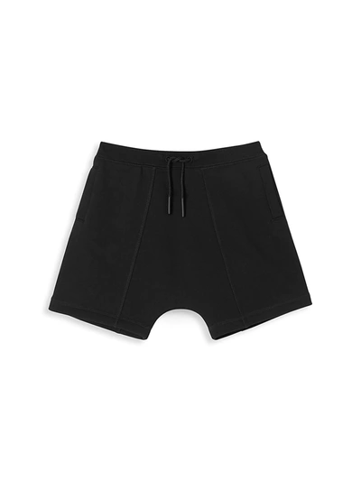 Shop Burberry Little Boy's & Boy's Kb4 Lucian Tape Shorts In Black
