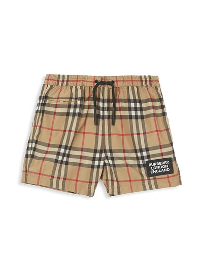Shop Burberry Baby's & Little Boy's Ib7 Kameron Shorts In Beige