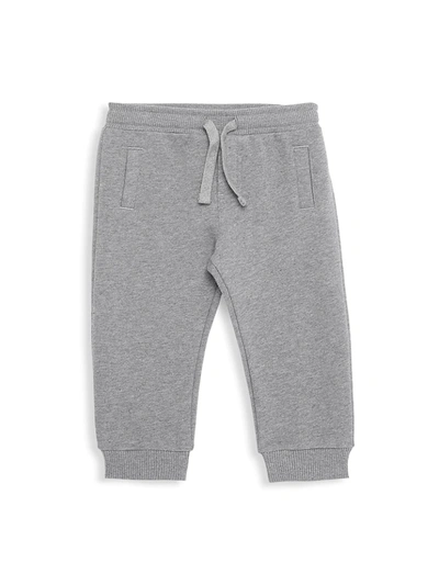 Shop Dolce & Gabbana Baby Boy's Logo Joggers In Grey