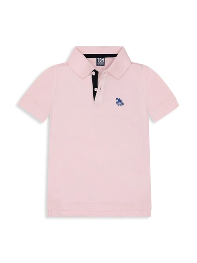 Shop Tom & Teddy Little Boy's & Boy's Classic Polo Shirt In Pastel Pink