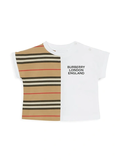 Shop Burberry Baby's Yoko T-shirt In White