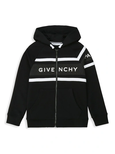 Shop Givenchy Little Boy's & Boy's Logo Hoodie In Black