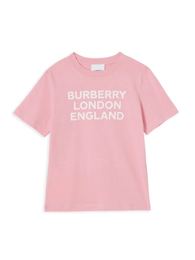 Shop Burberry Little Girl's & Girl's Ble T-shirt In Candy Pink