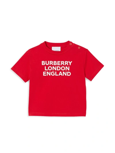 Shop Burberry Baby's & Little Kid's Logo T-shirt In Bright Red