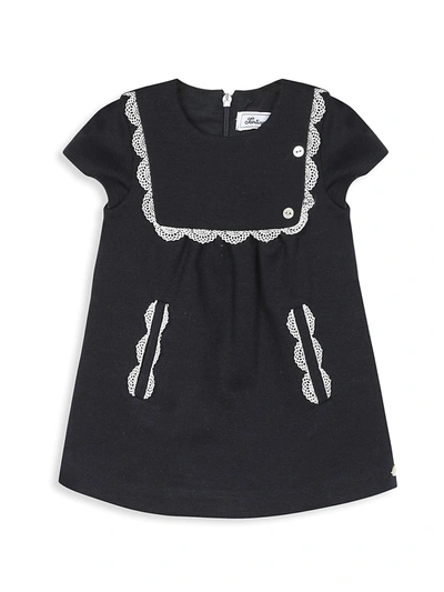 Shop Tartine Et Chocolat Baby's & Little Girl's A-shape Dress In Navy