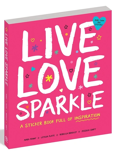Shop Workman Publishing Kid's Live Love Sparkle Sticker Book In Neutral
