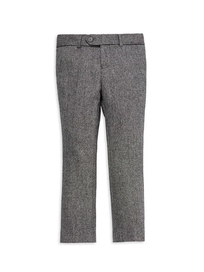 Shop Appaman Little Boy's & Boy's Tailored Wool Pants In Grey Tweed