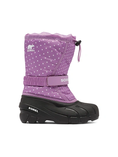 Shop Sorel Girl's Flurry Print Violet Haze Boots