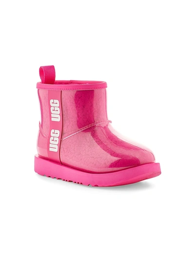 Shop Ugg Girl's Classic Clear Mini Boots In Rock Rose