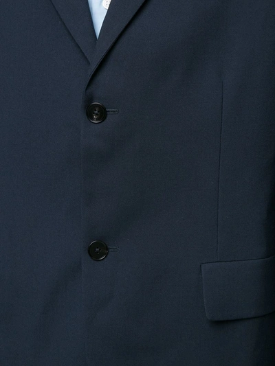 Shop Jil Sander Single-breasted Notch Lapel Blazer In Blue