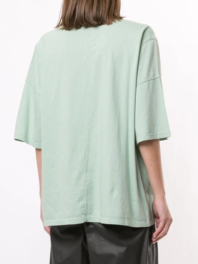 Shop Rick Owens Walrus Oversized Cotton T-shirt In Green