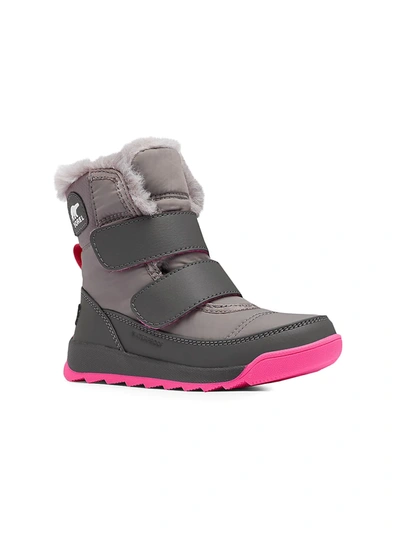 Shop Sorel Little Girl's & Girl's Whitney Faux Fur-lined Boots In Quarry