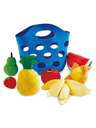 Shop Hape Toys 8-piece Kid's Fruit Basket In Orange