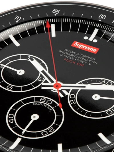 Shop Supreme Watch Face-print Plate In Black