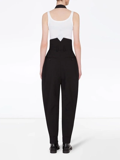 Shop Dolce & Gabbana Crossover Lapels Jumpsuit In Black