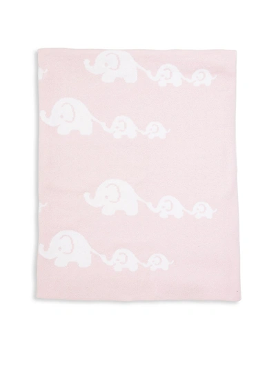 Shop Kissy Kissy Baby's Cotton Elephant Blanket In Pink