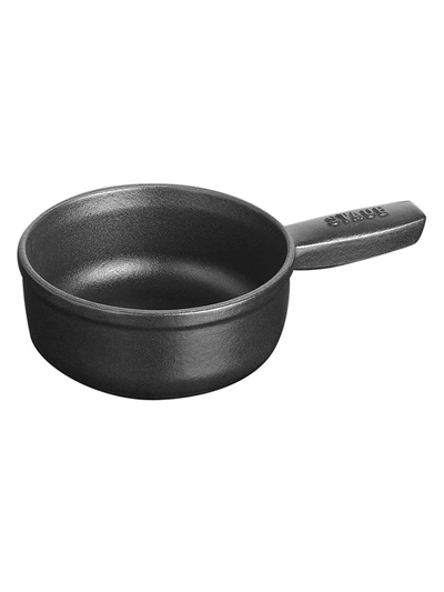 Shop Staub 12 Oz. Mini Cheese Fondue Pot In Matte Black