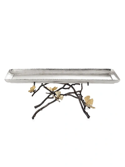 Shop Michael Aram Butterfly Ginkgo Footed Centerpiece Tray