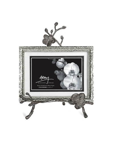 Shop Michael Aram Black Orchid Easel Convertible Frame In Silver
