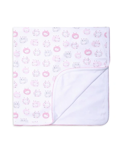 Shop Kissy Kissy Baby Girl's Shabby Sheep Print Blanket In Pink