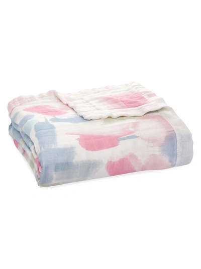 Shop Aden + Anais Baby Girl's Florentine Silky Bamboo Blanket In Pink