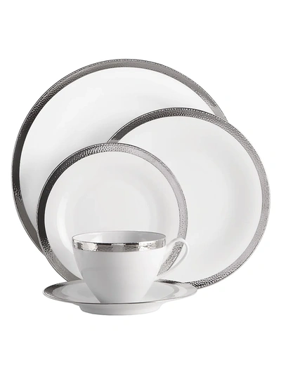Shop Michael Aram Silversmith 5-piece Platinum-trim Porcelain Place Setting Set