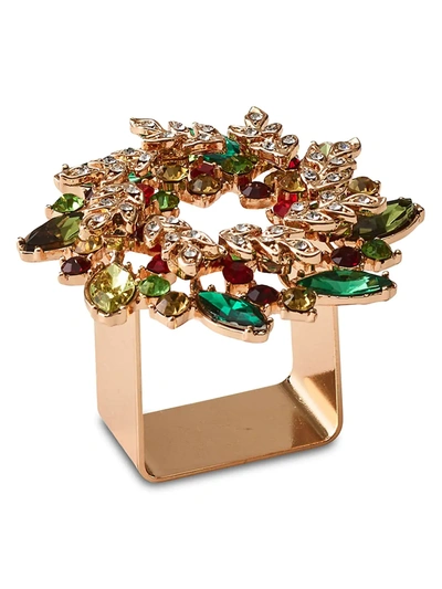 Shop Kim Seybert 4-piece Gem Wreath Napkin Ring Set