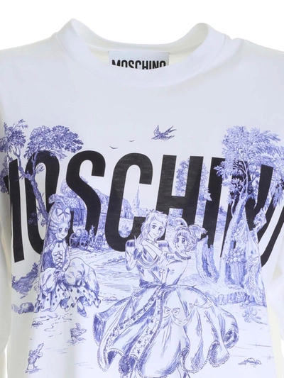Shop Moschino Tela De Jouy T-shirt In White