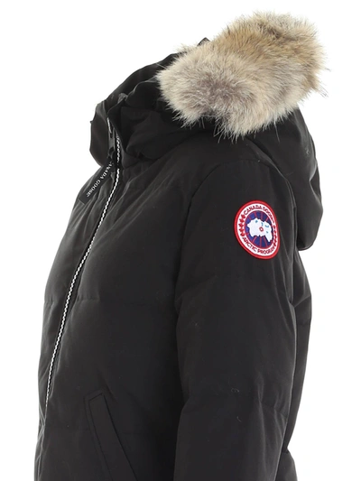 Shop Canada Goose Mystique Parka Jacket In Black