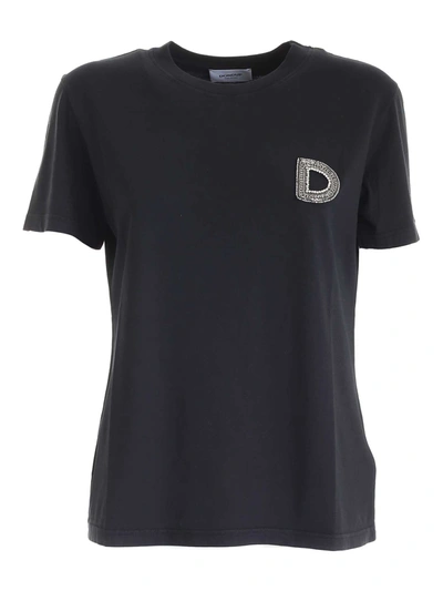 Shop Dondup Jewel D T-shirt In Black