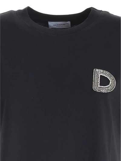 Shop Dondup Jewel D T-shirt In Black