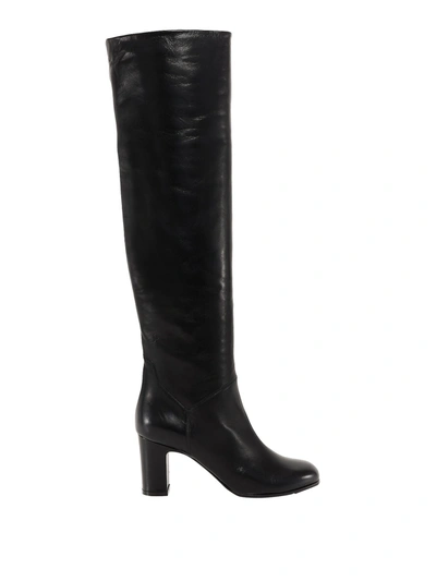 Shop L'autre Chose Leather Boots In Black