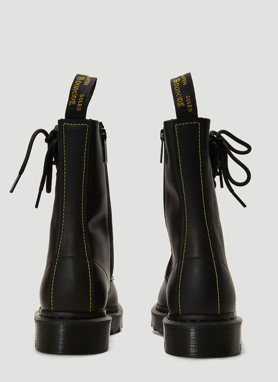 yohji yamamoto twist lace up boots