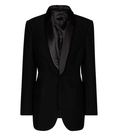 Shop Wardrobe.nyc Wardrobe. Nyc Release 05 Wool Tuxedo Blazer In Black