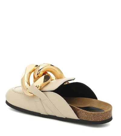 Jw Anderson Ssense Exclusive Beige Chain Loafers In Yellow